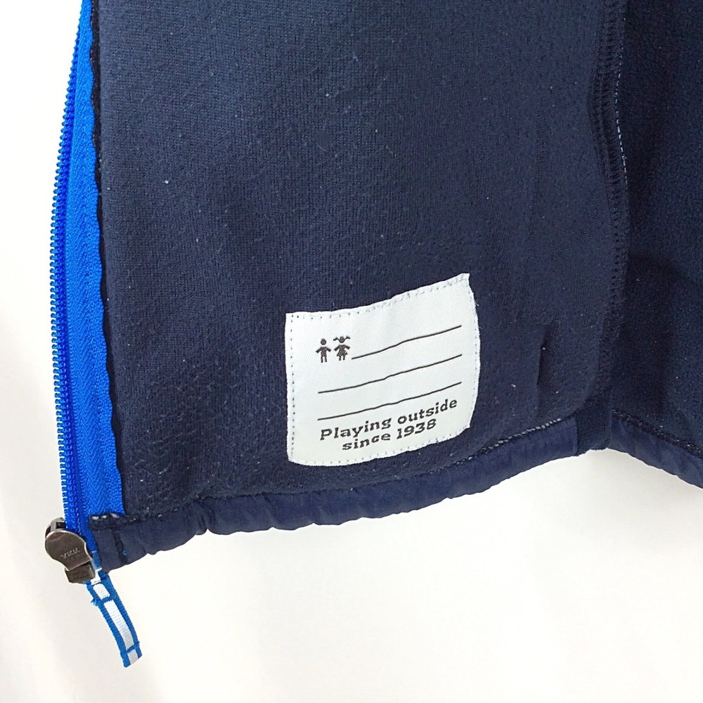 Columbia Boy's Fast Trek Hybrid Fleece Hooded Puffer Jacket XL 18/20 Navy Blue - Picture 8 of 11